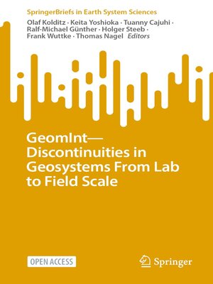 cover image of GeomInt—Discontinuities in Geosystems From Lab to Field Scale